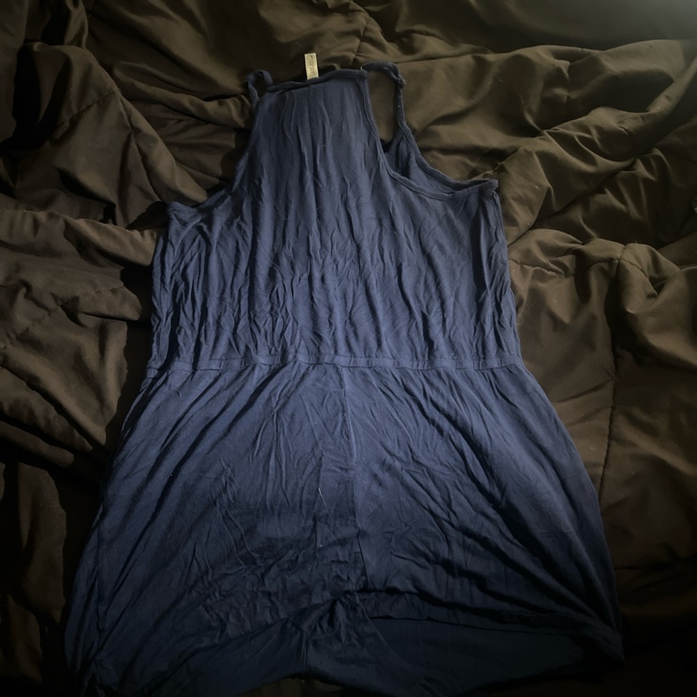 Blue romper. Very soft material